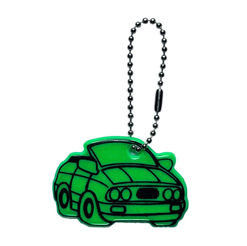 

Cartoon Car Reflective Pendant Keychain for Student Schoolbags