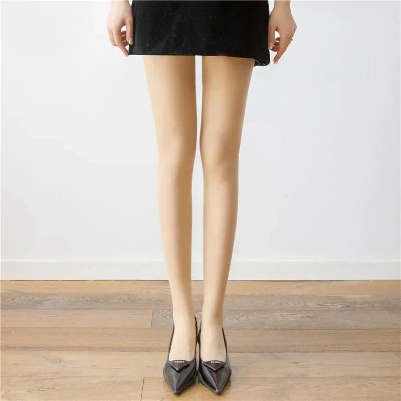 Women's Tights Slim Stockings Pantyhose Super Elastic Large Size Leggings Red Women's Media Sexy Tights Spring Autumn Winter