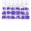 270pcs Assorted Car   Conditioning   O     Gasket Rubber Washer   Purple