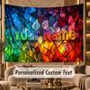 Decorative Artwork (1) Theme Personalized Tapestry Custom Name Text Wall Hanging Tapestry Home Background Decoration