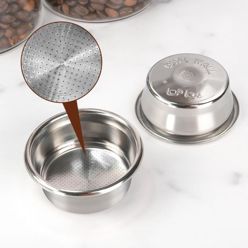 Durables 54mm Single Wall Coffee Filters Basket For Professional Machines Stainles Steels Construction