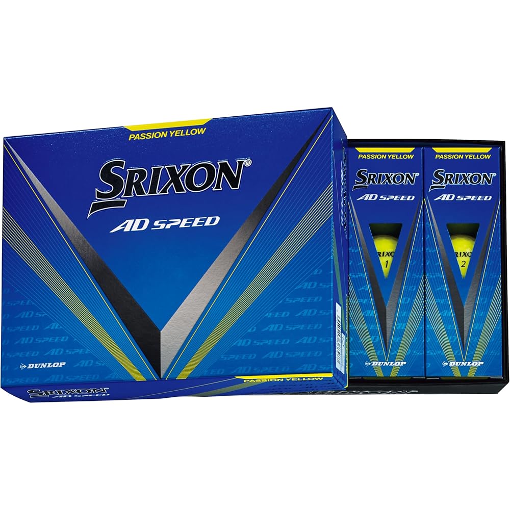 

Dunlop Srixon AD Speed3 Golf Balls 12 Pack Passion Yellow 2024 Model