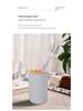 Bathroom Accessory Set: Toiletry Bottles, Toilet Brush, and Trash Can