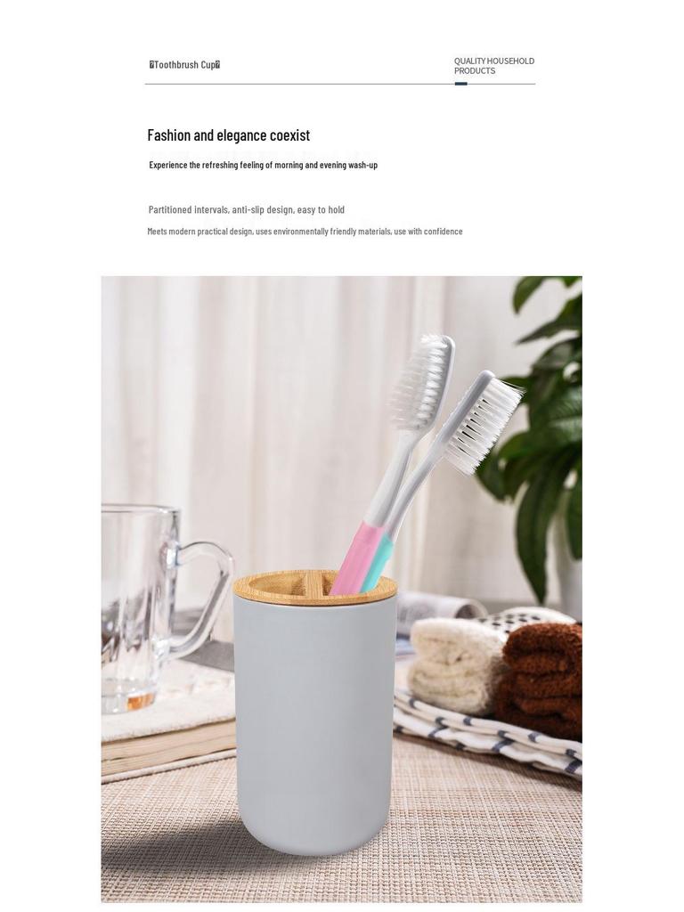 Bathroom Accessory Set: Toiletry Bottles, Toilet Brush, and Trash Can