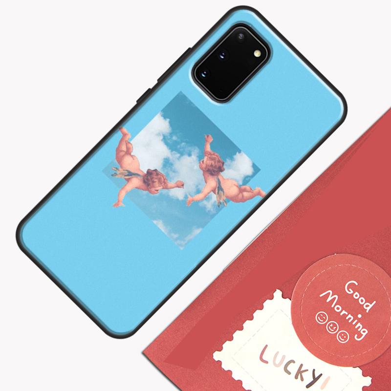 

Cute Angels Aesthetic Aesthetics Phone Case For Samsung Galaxy S26 S25 Ultra S20 S21 S22 S23 S24 S10 Plus S25 FE Cover Shell Galaxy S23 FE
