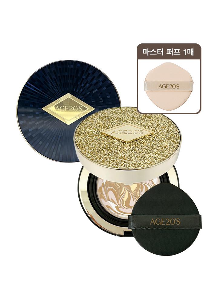 Age 20 s Luxe Gold Pact Ampoule Essence + 1 Puff No. 23 (gold case) + 1 puff