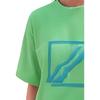 WE11DONE Sequin Square Logo Short Sleeve T-Shirt Women Tops Green WD-TT1-21-545-U