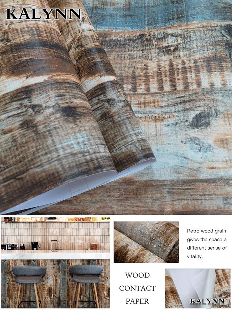 

Обои самоклеящиеся под деревянную доску, имитация дерева, контактная бумага, съемные, самоклеящиеся, винтажное настенное покрытие, предварительно проклеенные, декоративные 3FTx17in(1mx45cm)