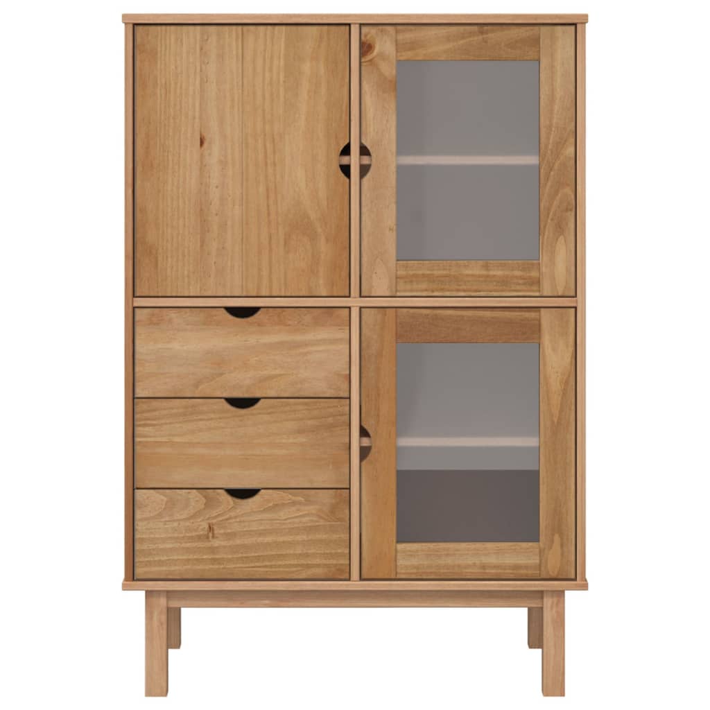 Highboard OTTA 85x43x125 cm Solid Pine Wood