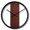 Wooden loft oval mahogany wall clock 50cm