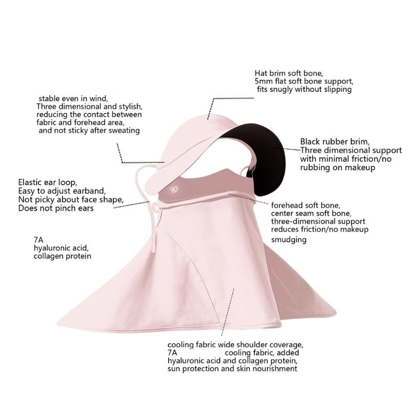 Unisex Mask Sun Protection Face Scarf For Women Ideal For Summer Outdoor Activities Neck Coverage