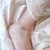 2023 New Classic Heart-Shaped Gold color Stainless Steel Anklets For Woman Korean Fashion  Beach Party Girl's Sexy Access