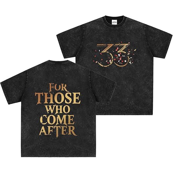 

Clair Obscur Expedition 33 для Тех, Кто Придет После Футболка для Мужчин Женщин Графические Футболки Хлопковая Одежда Стиранная Футболка L