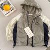 Kinder Sommer Berg Block Kapuzen-Sonnenschutzjacke Leichte Freizeit-Oberbekleidung