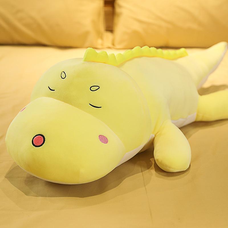 Cute Dinosaur Plush Toy Bed Sleeping Big Doll Throw Pillow Doll Rag Doll Girl Long Pillow Doll