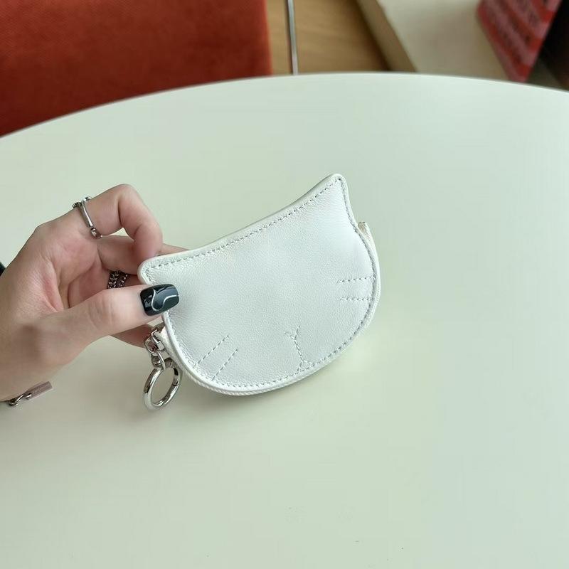 2026 New Fashionable Cute Cat Style Sheepskin Change Bag Card Bag Makeup Product Lipstick Storage Bag