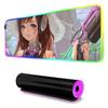 Dva Mouse Pad RGB Gaming Mousepad Big LED Pad PC Desk Mat Luminous Mouse Pad Large Keyboard Mats Table Rug With Backlit