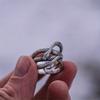 1pc Retro Silver-plated Snake-shaped Ring, Suitable for Both Men and Women
