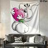 diddl Wall Tapestry Aesthetic Wall Hanging Printed Fabric Blanket Decorative Tapestries for Bedroom Living Room Home Decor