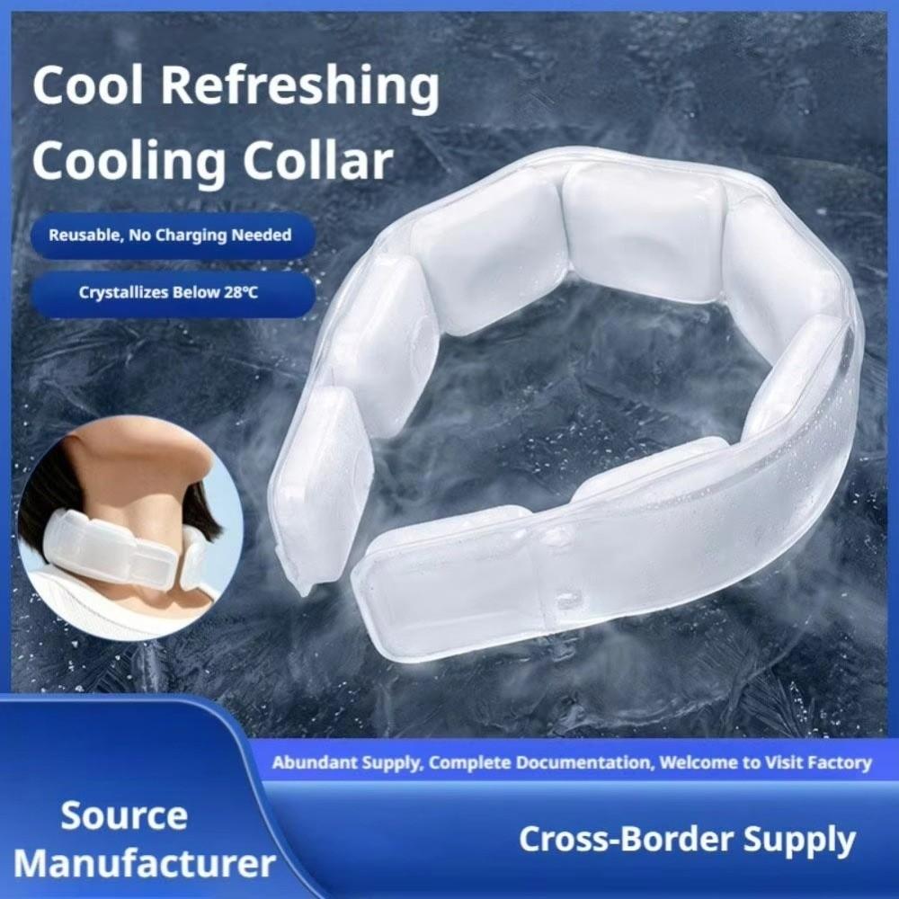 PCM Cooling Ice Neck Ring Reusable Body Cooler New Neck Cooling Ring  for Running Gardening Hiking