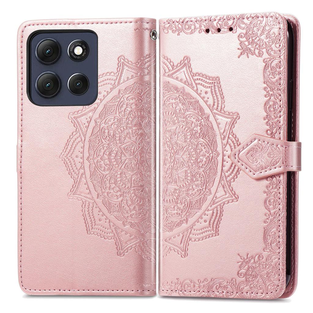 For Motorola Moto G86 Power 5G Case Wallet Mandala Flower Leather Phone Cover Stand View