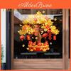 Window Chinese Sticker New Year Wealth Tree Static Sticker Nonadhesive Window Decal For Glass Doors Walls Furniture Festive Decor