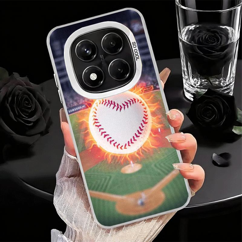 Baseball Sport Soft Phone Case for Samsung Galaxy S24 S25 FE S26 Edge S23 Ultra S22 Plus S21 + Shockproof Cover Back Shell