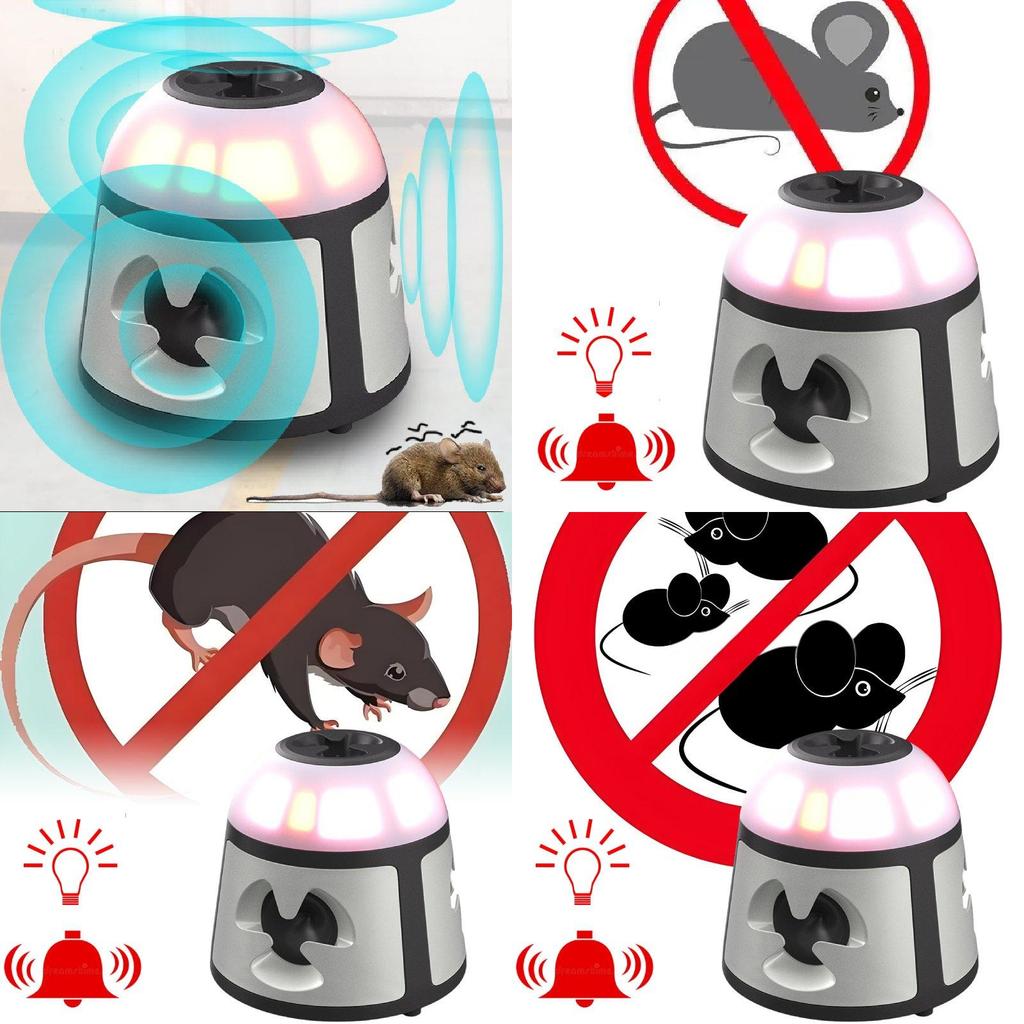 Advanced 360 Degree Animal Repeller Intelligent Led Flashing Rodent Repeller Device