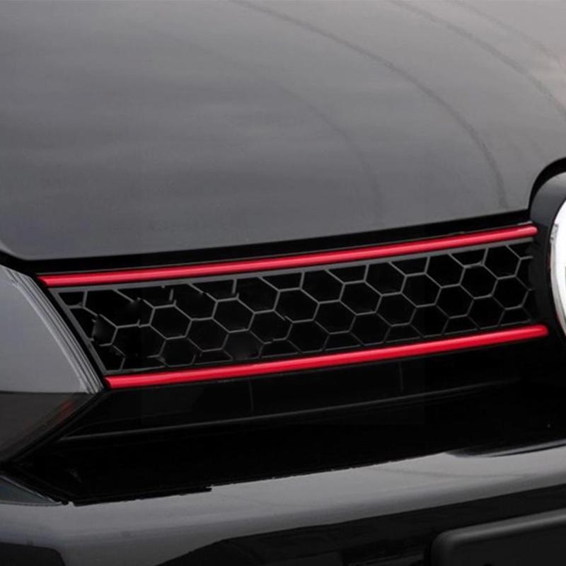 Reflektierende Autostreifen Aufkleber für VW Golf 6 7 Passat Front Hood Grill Abziehbilder Wasserdichte Automobil Dekoration Auto Aufkleber