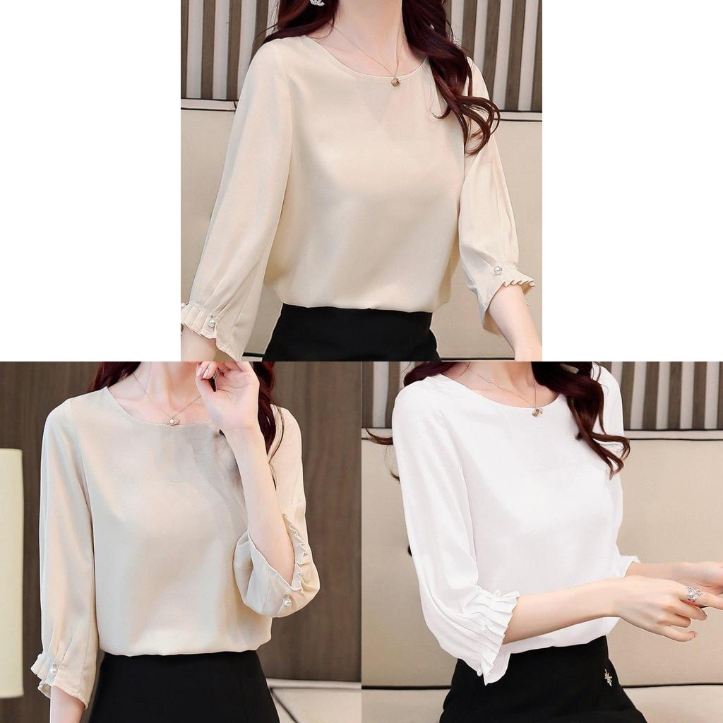 Abstract Chic Blouse With Modale Fabric For Office Work And Casual Wear