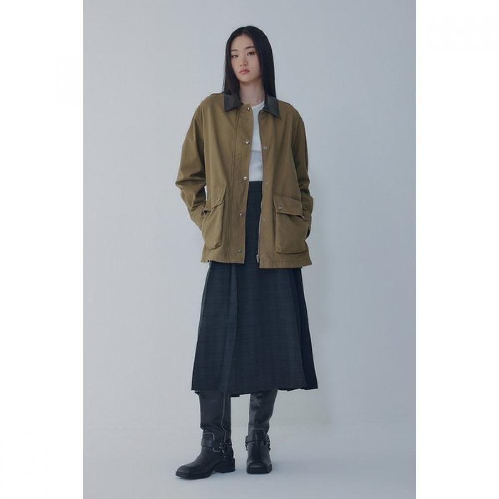 Vov Synthetic Leather Collar Work Jacket 7156310003