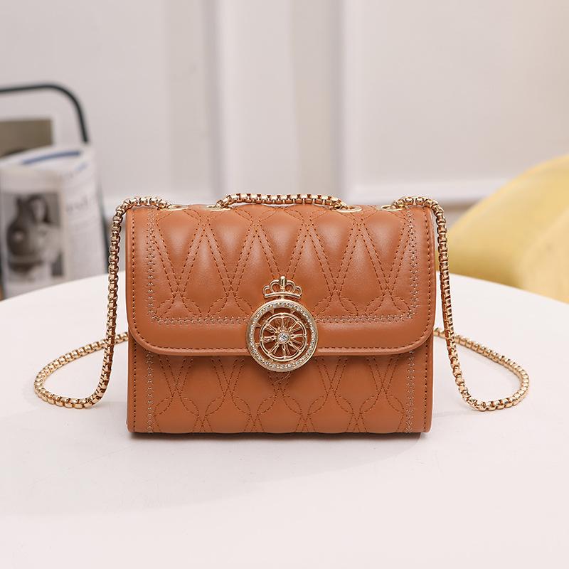 Embroidered Square Bag, One Shoulder Crossbody Women's Bag, Urban Simple and Versatile, Niche Texture One Piece