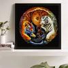 New Arrival 5D DIY Full Circle Diamond Painting "Tai Chi Tiger Picture" Embroidery Cross Stitch Home Decor Gift
