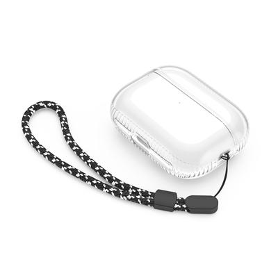 AHASTYLE WG94-2 Pour AirPods Pro 2 Coque Transparente en TPU pour Écouteurs Sans Fil Housse de Protection Antichoc avec Dragonne