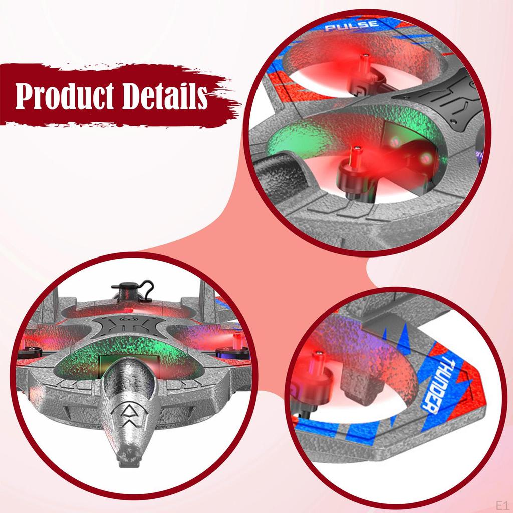 Foam Remote Control Airplane Gifts Flying Toy for Birthday Children Year with 1 Battery