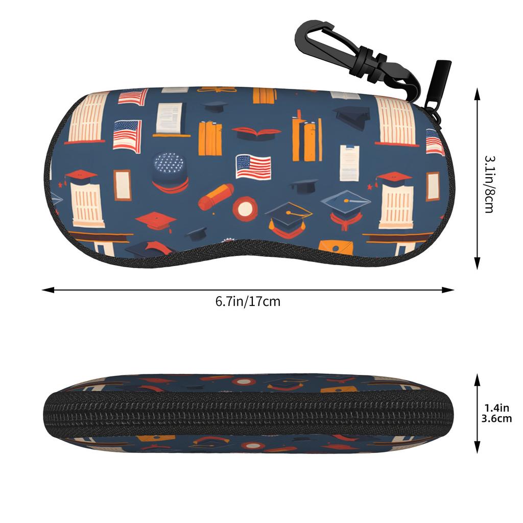 Graduation students school Graduate Glasses Case Girls Student Zipper Eyewear Storage Box Kawaii Glasses Box