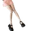 Y2k Japanese Style JK Cross Female Hosiery Women Stockings Mesh Tights Irregular Line Pantyhose