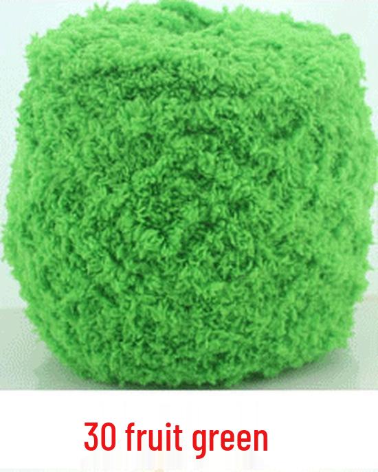 Dreifädiges Korallenfleece Flauschgarn für handgestrickte Chunky Schals und Handtücher