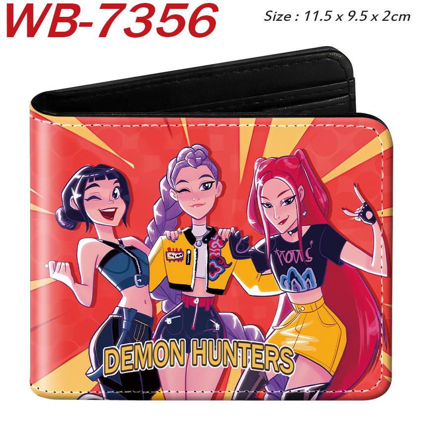 K-Pop Demon Hunters Pu Leather Two-fold Short Wallet and Practical