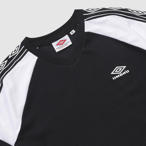 UMBRO Hbl Og Side Diamond Women'S V-Neck Short Sleeve T-Shirt Black (Uq322Crs81)