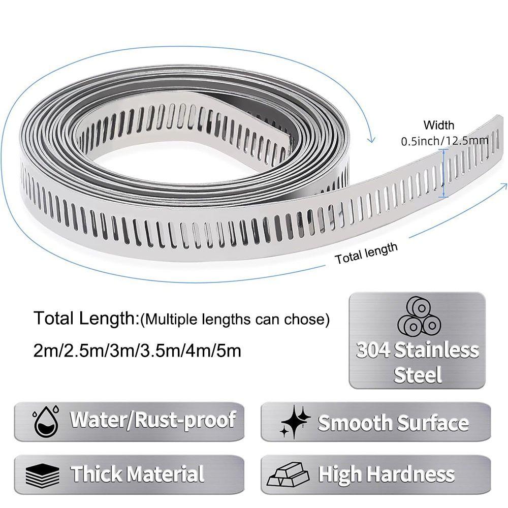 Großer Schlauchschellen-Gurt Verstellbare Klemmen Befestigungselemente Neue Schlauchschellen Rohr Schlauch