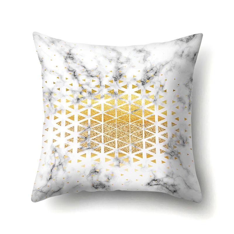 Ins Creative NATO Style Geometric Polyester Pillow Case Car Decoration Home Printed Waist Cushion Pillow Case Pillow Case