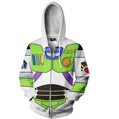 [SCGEHA] Adult Hoodie, Anime Cowboy, Sheriff, Space Ranger, Toy, Cosplay Costume, Black & Orange Balloon Set (Space Ranger/M)