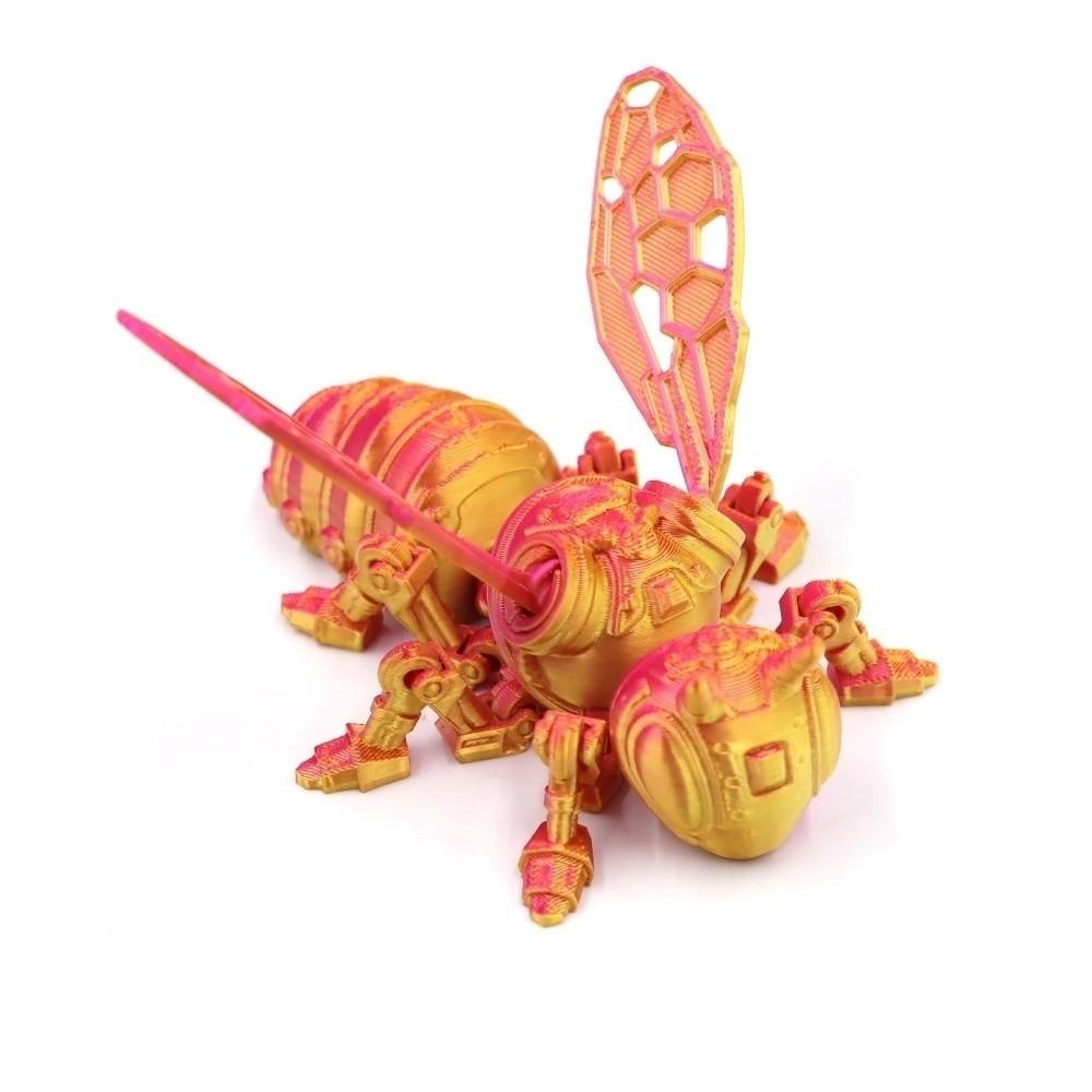 Movable Joint Mechanical Bee Toy Wing Joints Movable Joint Insect Toy  Home Decorations