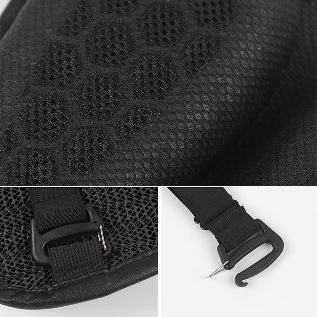 Motorcycle Air Cushion Soft Motorcycle Rear Seat Pad Comfortable Shock Absorbent Motorbike Accessories for Summer Riding Cycling