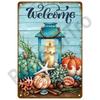 Retro Flower Tin Sign Gardening Metal Sign Vintage Garden Club Outdoor Indoor Home Wall Hanging Decorative Plaque Plates Farm