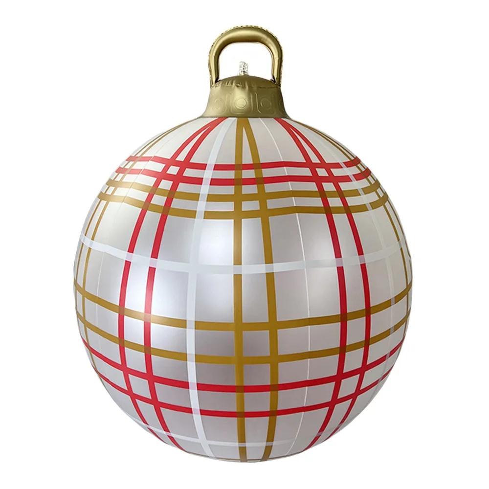 60cm Gardens Balloon Decoration without Light Christmas Ball PVC DIY Inflatable Ball Outdoor