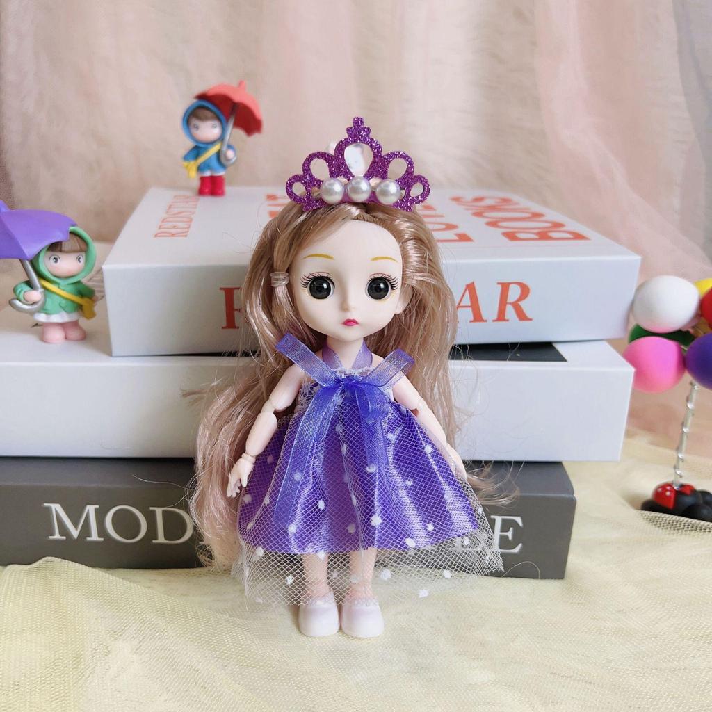 Princess Doll Mini Set - 17cm Toy for Girls, Perfect Birthday Gift