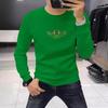 Men's 3D Little Bee Fleece Lined Crew Neck Sweatshirt for Autumn/Winter