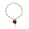 Adjustable Rooster Pendant Necklaces Beads Hoop Earrings Red Rooster Necklace  Russian Folk Style